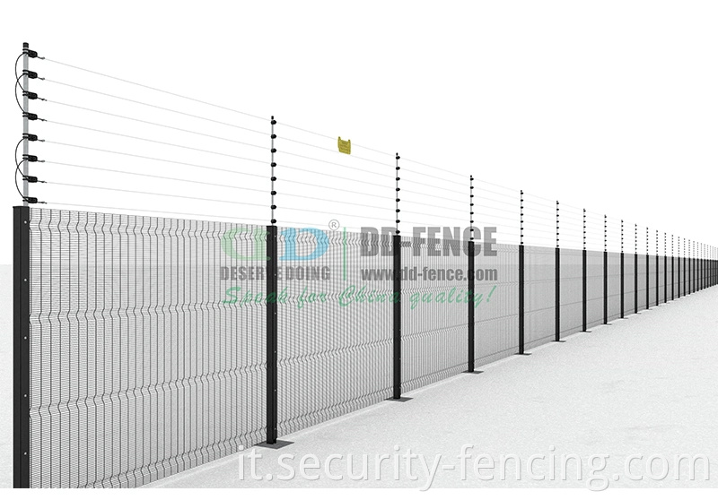 Design moderno Sistema di recinzione elettrica pulsata recinzione anti -furto con tastiera per la stazione di confine aeroportuale della prigione agricola